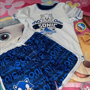 Sonic Kids Swim Set - Blue and White